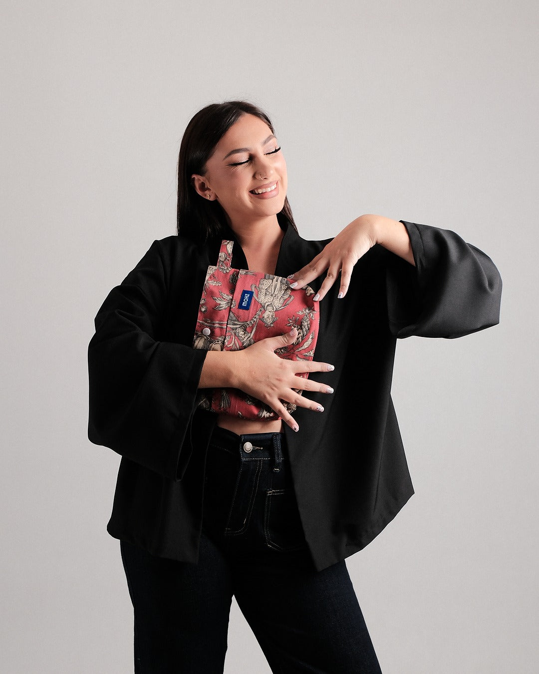 Red Bloom - Wallet + Sunglasses Pocket